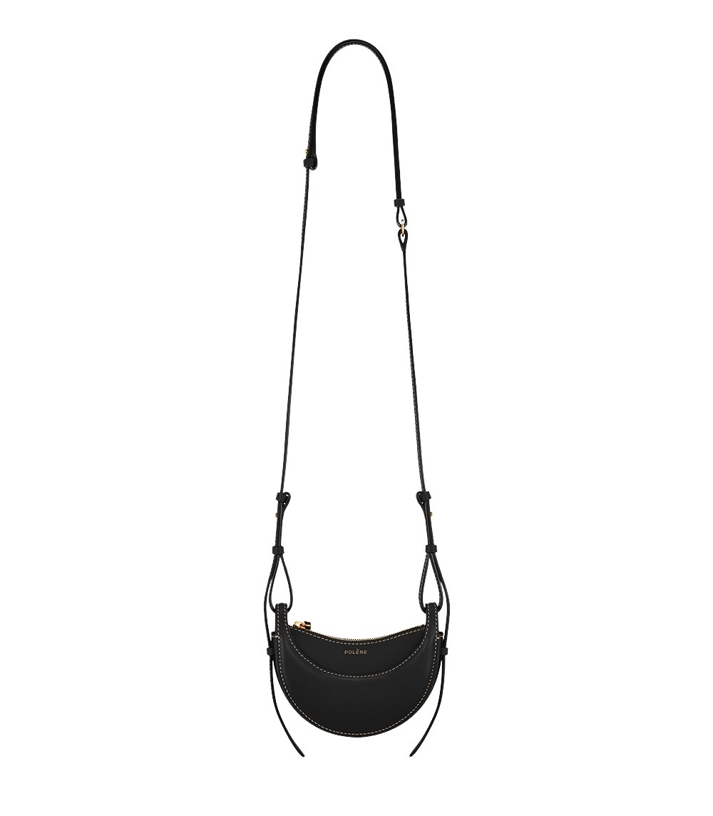 Polène Numéro Dix Micro in Black Numéro Dix Micro in Black - Mini Bags - Parisian Luxury Leather Bag at Coveti