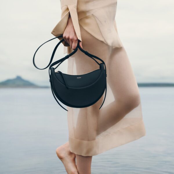 Polène Numéro Dix in Black Numéro Dix in Black - Shoulder & Crossbody Bags - Parisian Luxury Leather Bag at Coveti