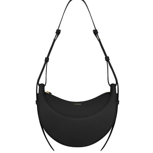 Polène Numéro Dix in Black Numéro Dix in Black - Shoulder & Crossbody Bags - Parisian Luxury Leather Bag at Coveti