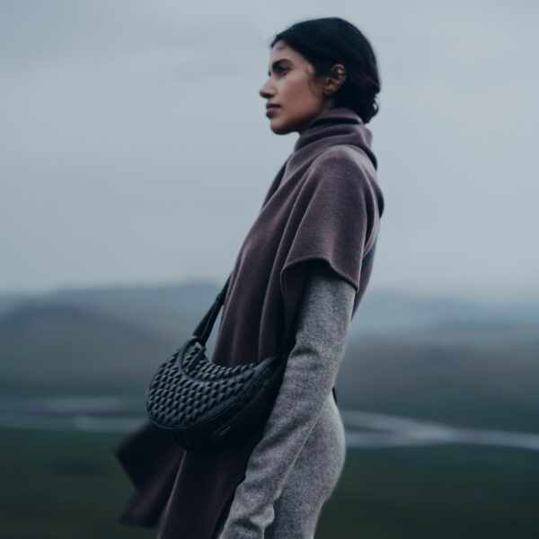 Polène Numéro Dix in Onda Black Numéro Dix in Onda Black - Shoulder & Crossbody Bags - Parisian Luxury Leather Bag at Coveti