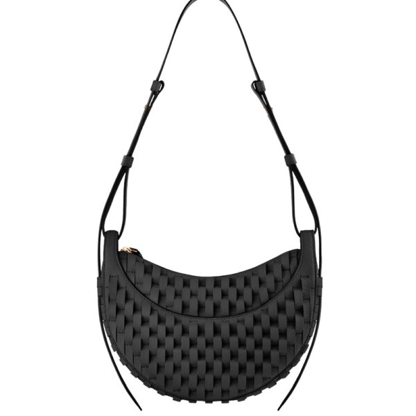 Polène Numéro Dix in Onda Black Numéro Dix in Onda Black - Shoulder & Crossbody Bags - Parisian Luxury Leather Bag at Coveti