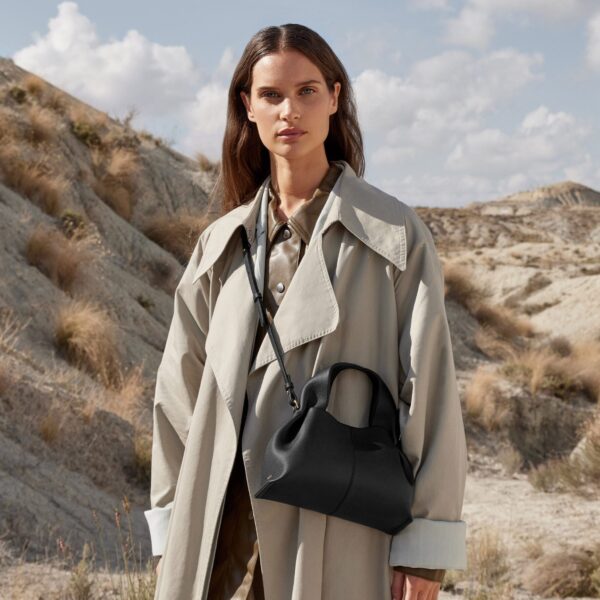 Polène Numéro Neuf Mini in Black Numéro Neuf Mini in Black - Mini Bags - Parisian Luxury Leather Bag at Coveti