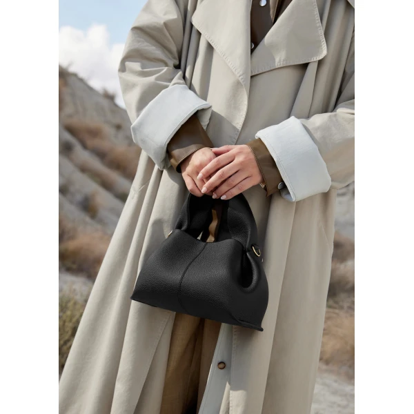 Polene Numéro Neuf Mini in Black Bag, view 3