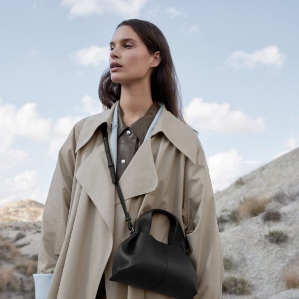 Polène Numéro Neuf Mini in Black Numéro Neuf Mini in Black - Mini Bags - Parisian Luxury Leather Bag at Coveti