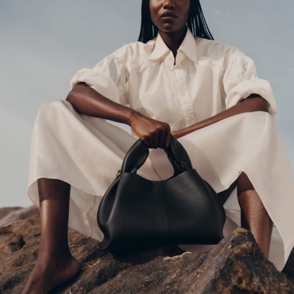 Polène Numéro Neuf in Black Numéro Neuf in Black - Shoulder & Crossbody Bags - Parisian Luxury Leather Bag at Coveti
