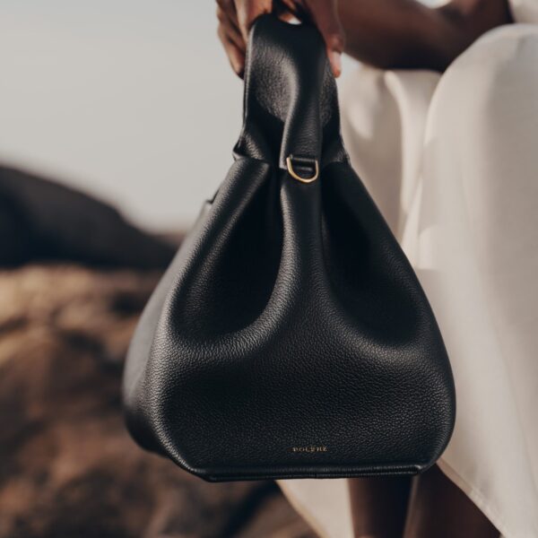 Polène Numéro Neuf in Black Numéro Neuf in Black - Shoulder & Crossbody Bags - Parisian Luxury Leather Bag at Coveti