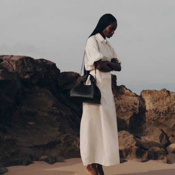 Polène Numéro Neuf in Black Numéro Neuf in Black - Shoulder & Crossbody Bags - Parisian Luxury Leather Bag at Coveti