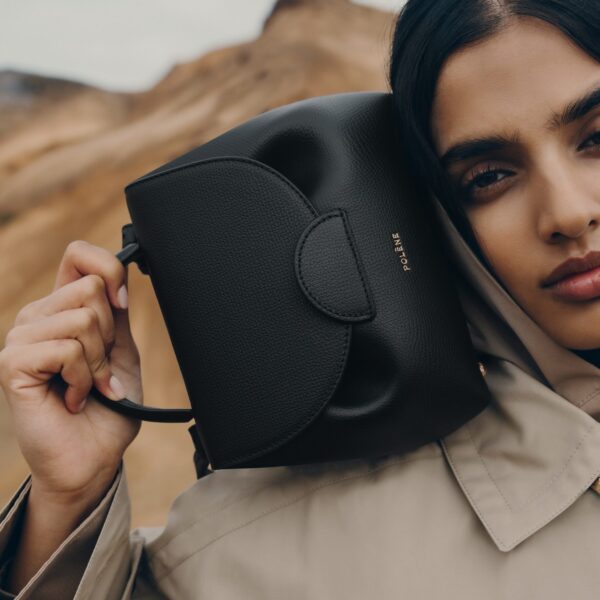 Polène Numéro Un Nano in Black Numéro Un Nano in Black - Mini Bags - Parisian Luxury Leather Bag at Coveti
