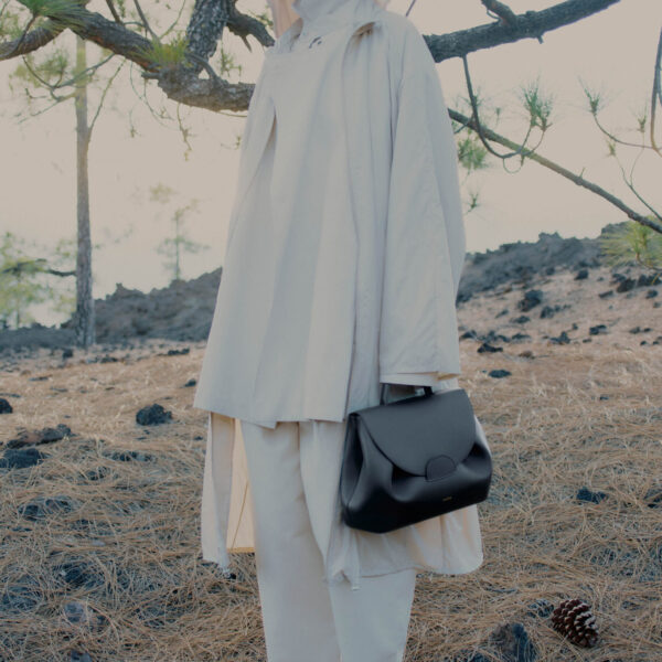 Polène Numéro Un in Black Numéro Un in Black - Totes & Top-Handle Bags - Parisian Luxury Leather Bag at Coveti