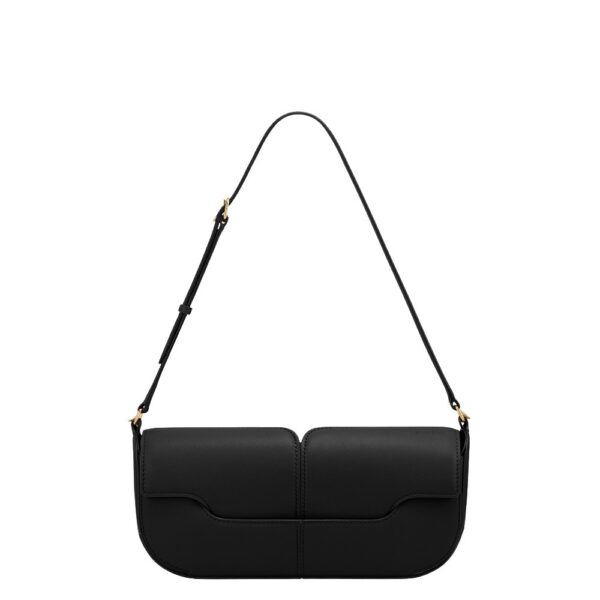 Polène Osmo in Black Osmo in Black - Shoulder & Crossbody Bags - Parisian Luxury Leather Bag at Coveti