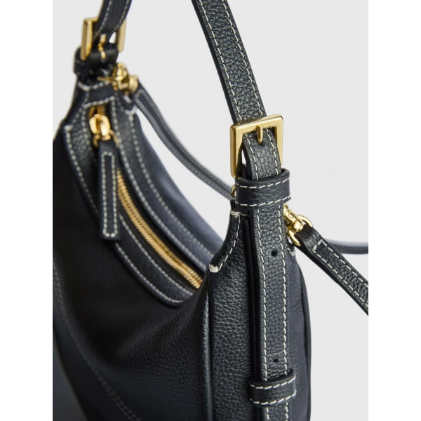 Black ATP Atelier mini hobo bag