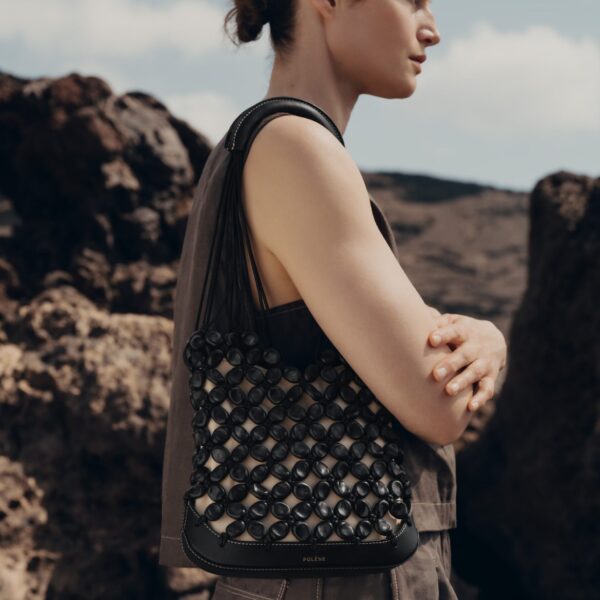 Polène Solé in Black Solé in Black - Shoulder & Crossbody Bags - Parisian Luxury Leather Bag at Coveti