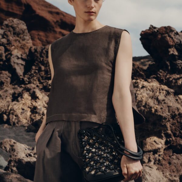 Polène Solé in Black Solé in Black - Shoulder & Crossbody Bags - Parisian Luxury Leather Bag at Coveti
