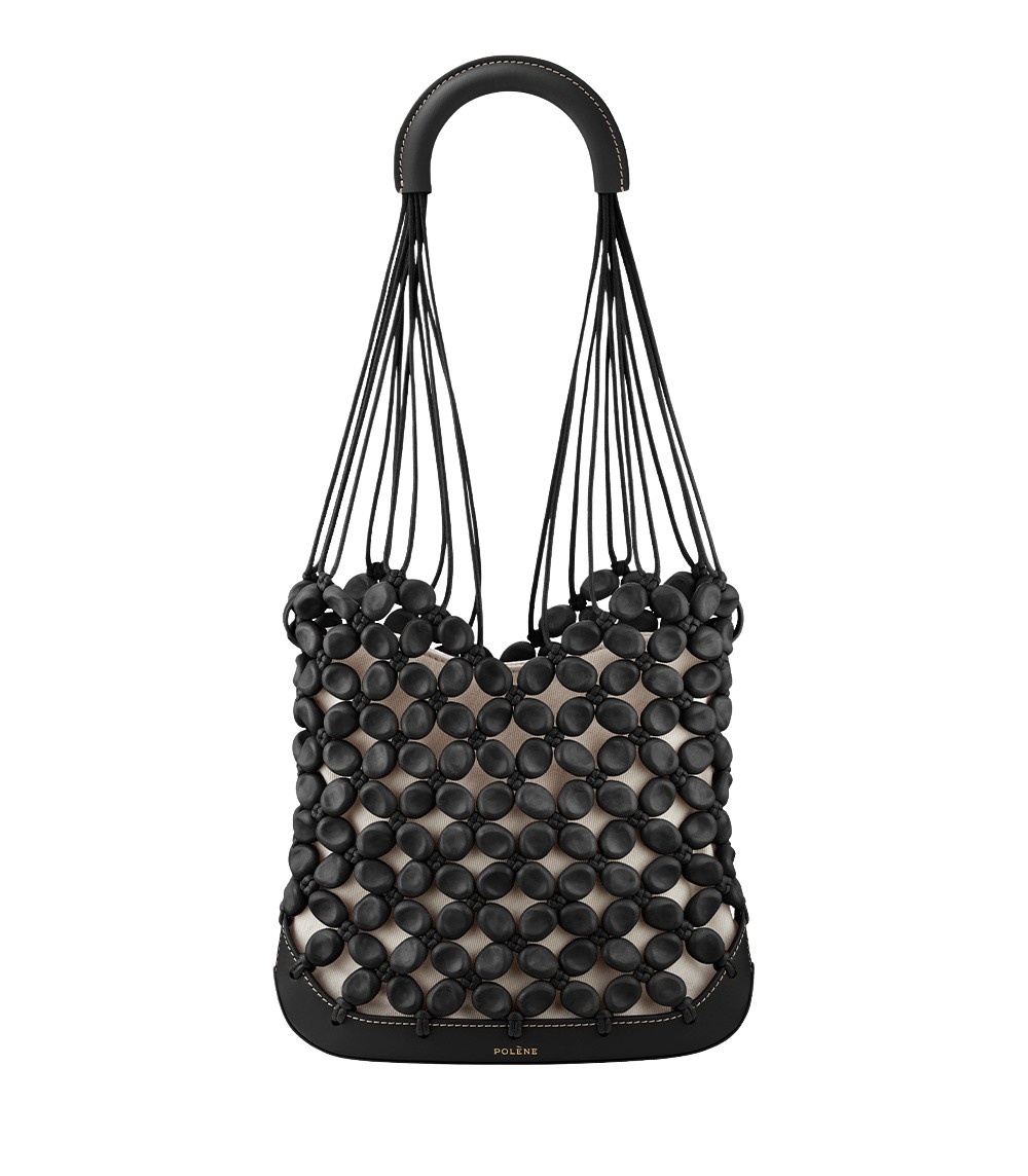 Polène Solé in Black Solé in Black - Shoulder & Crossbody Bags - Parisian Luxury Leather Bag at Coveti