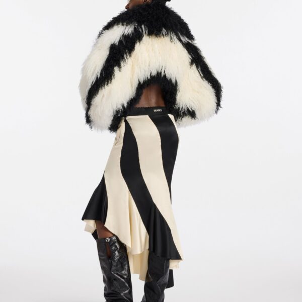 Attico black and ivory skirt
