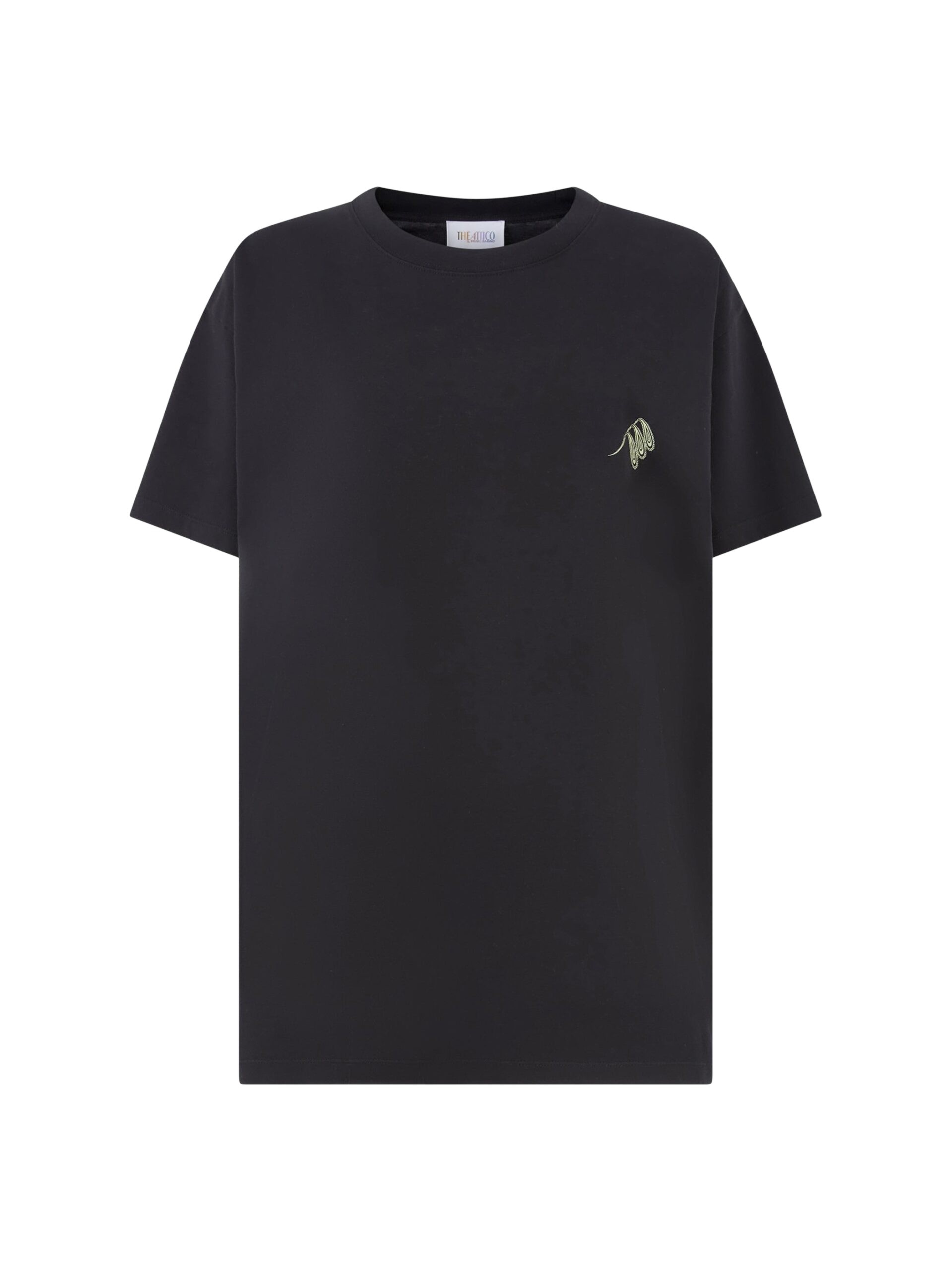 The Attico Black and pale yellow t-shirt Top
