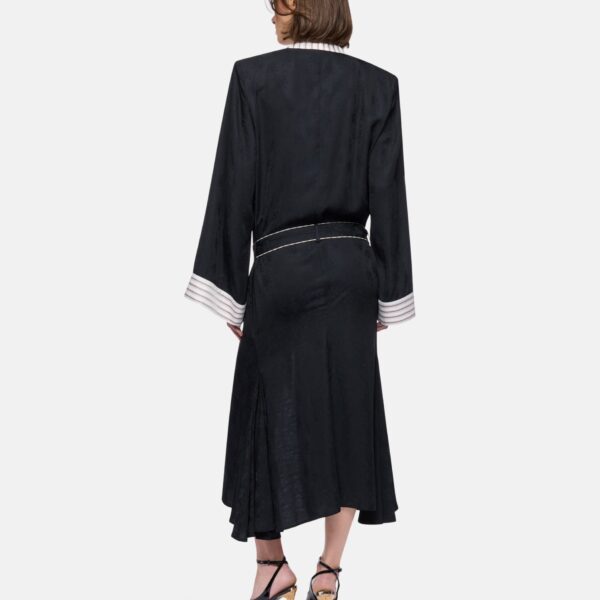 Attico black and white coat