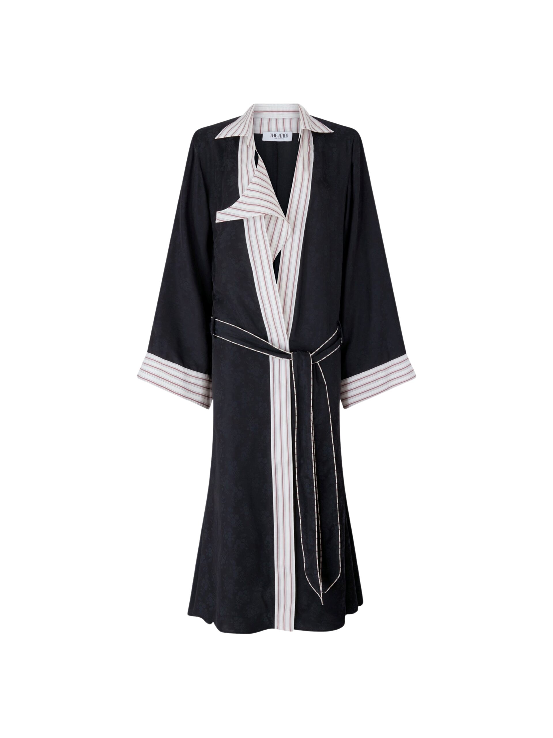 The Attico Black and white long coat