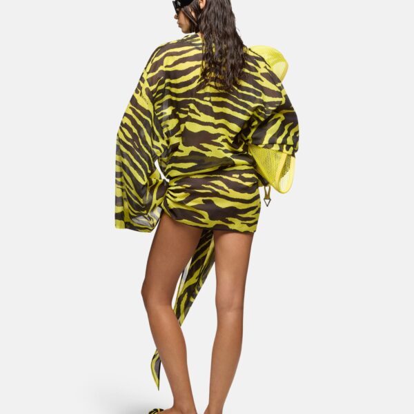 Attico black and yellow dress