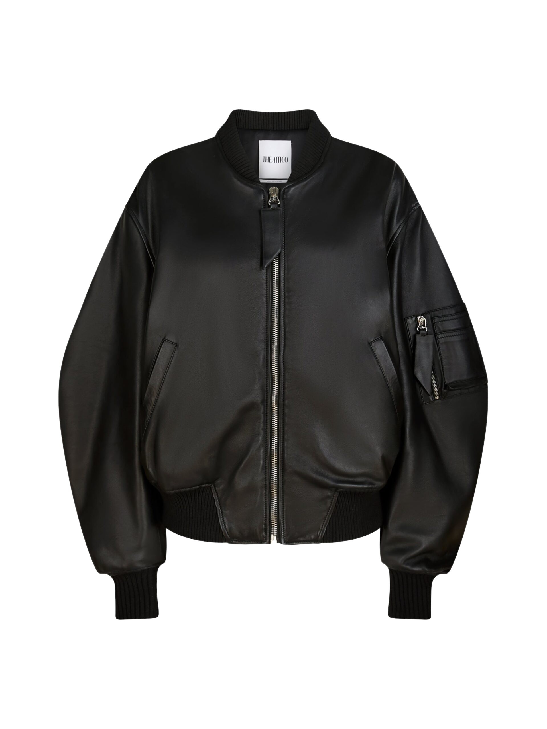 The Attico Black bomber Jacket