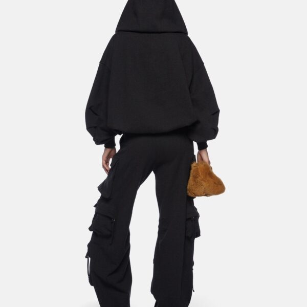 Attico black fade trousers