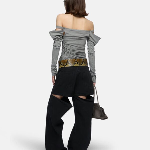Attico black trousers