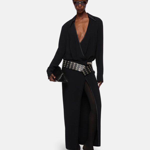 Black midi dress