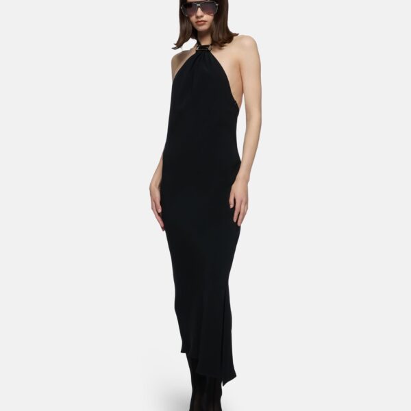 Black midi dress