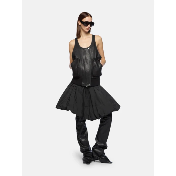 Black midi skirt