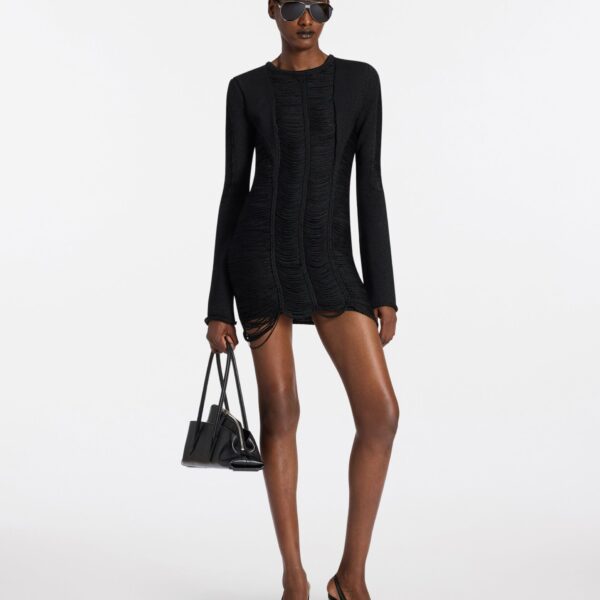 Black mini dress