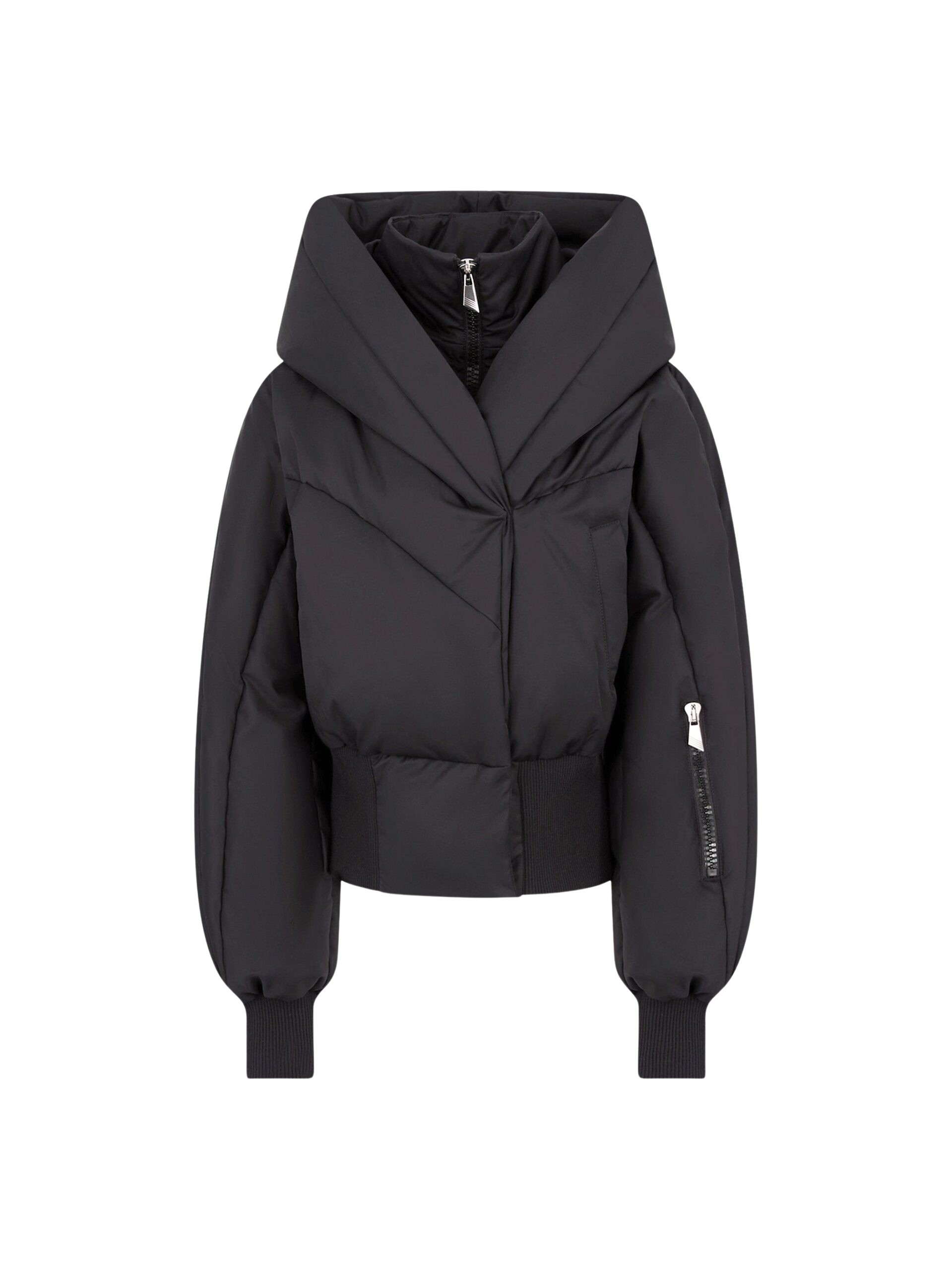 The Attico Black puffer jacket