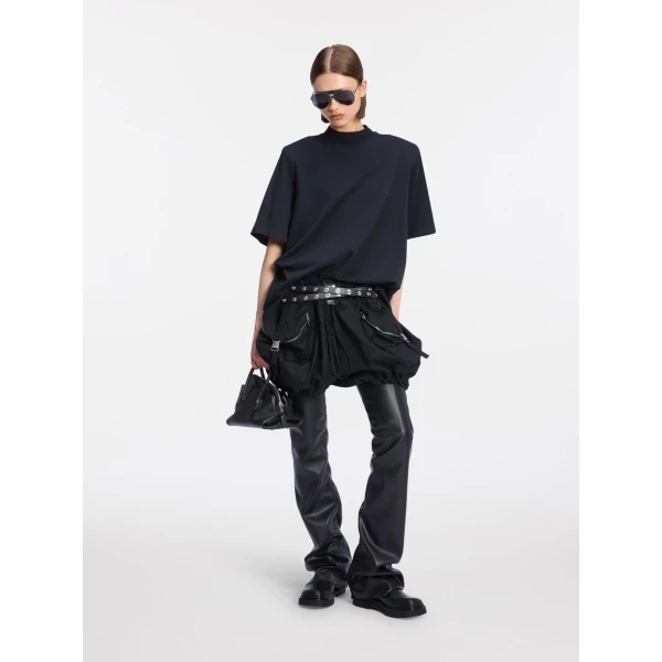 The Attico Black t-shirt Top, view 2