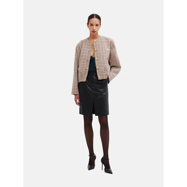 blazé milano altai jacket in agape grey mix