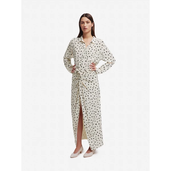 blazé milano anabas shirt in mariquita pois white