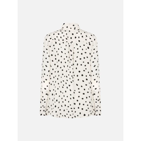 blazé milano anabas shirt in mariquita pois white