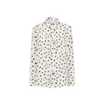 blazé milano anabas shirt in mariquita pois white