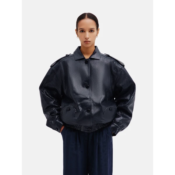 blazé milano charlie bomber in emera dark navy