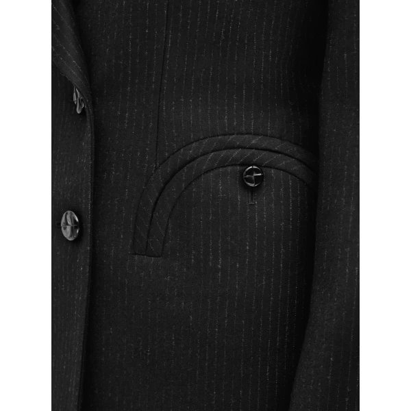 blazé milano charmer blazer in classy carbon black