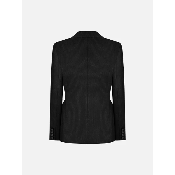 blazé milano charmer blazer in classy carbon black