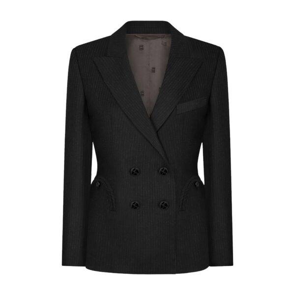 blazé milano charmer blazer in classy carbon black