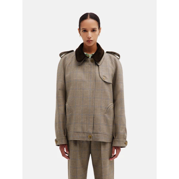 blazé milano chausie trench in saona beige