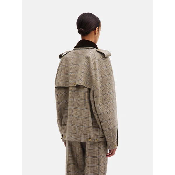 blazé milano chausie trench in saona beige
