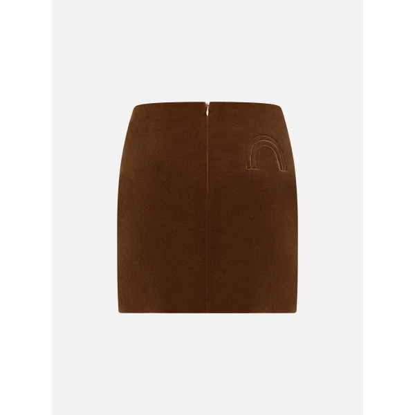 blazé milano coci mini skirt in jealousy caramel