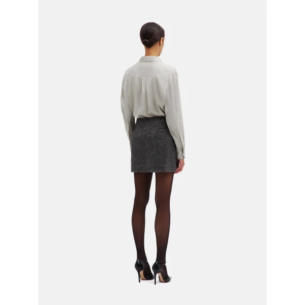 blazé milano coci mini skirt in jline black and white
