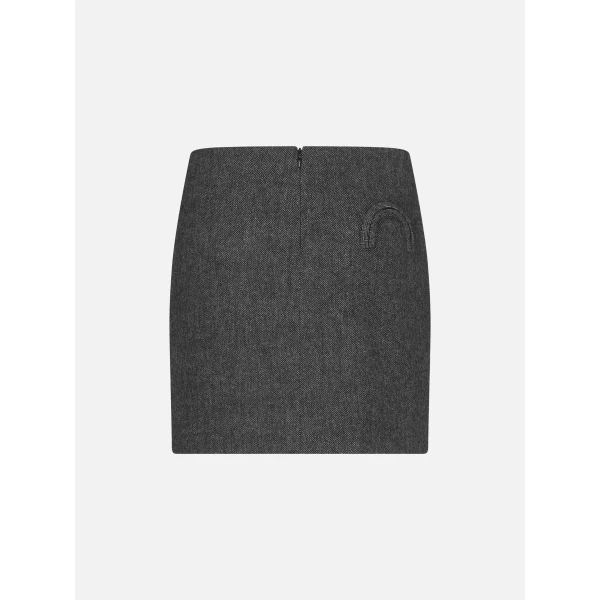 blazé milano coci mini skirt in jline black and white