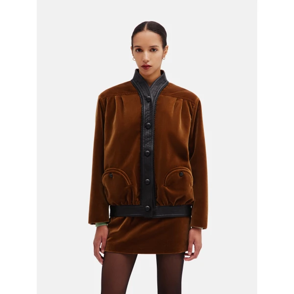 blazé milano coiba jacket in jealousy caramel