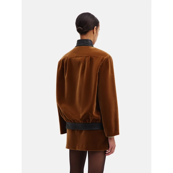 blazé milano coiba jacket in jealousy caramel