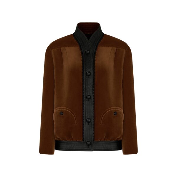 blazé milano coiba jacket in jealousy caramel