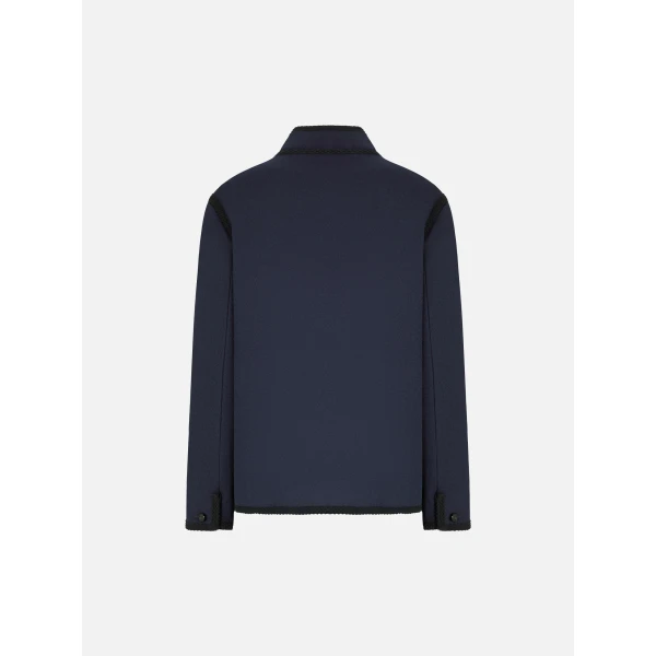 blazé milano curly jacket in nitak navy
