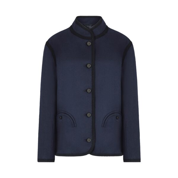 blazé milano curly jacket in nitak navy